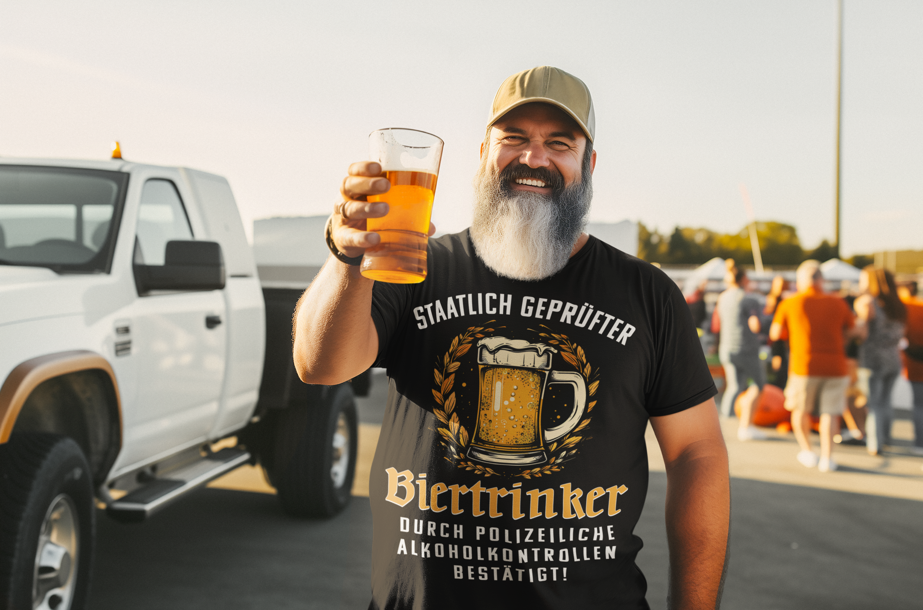 Staatlich geprüfter Biertrinker - Herren Shirt