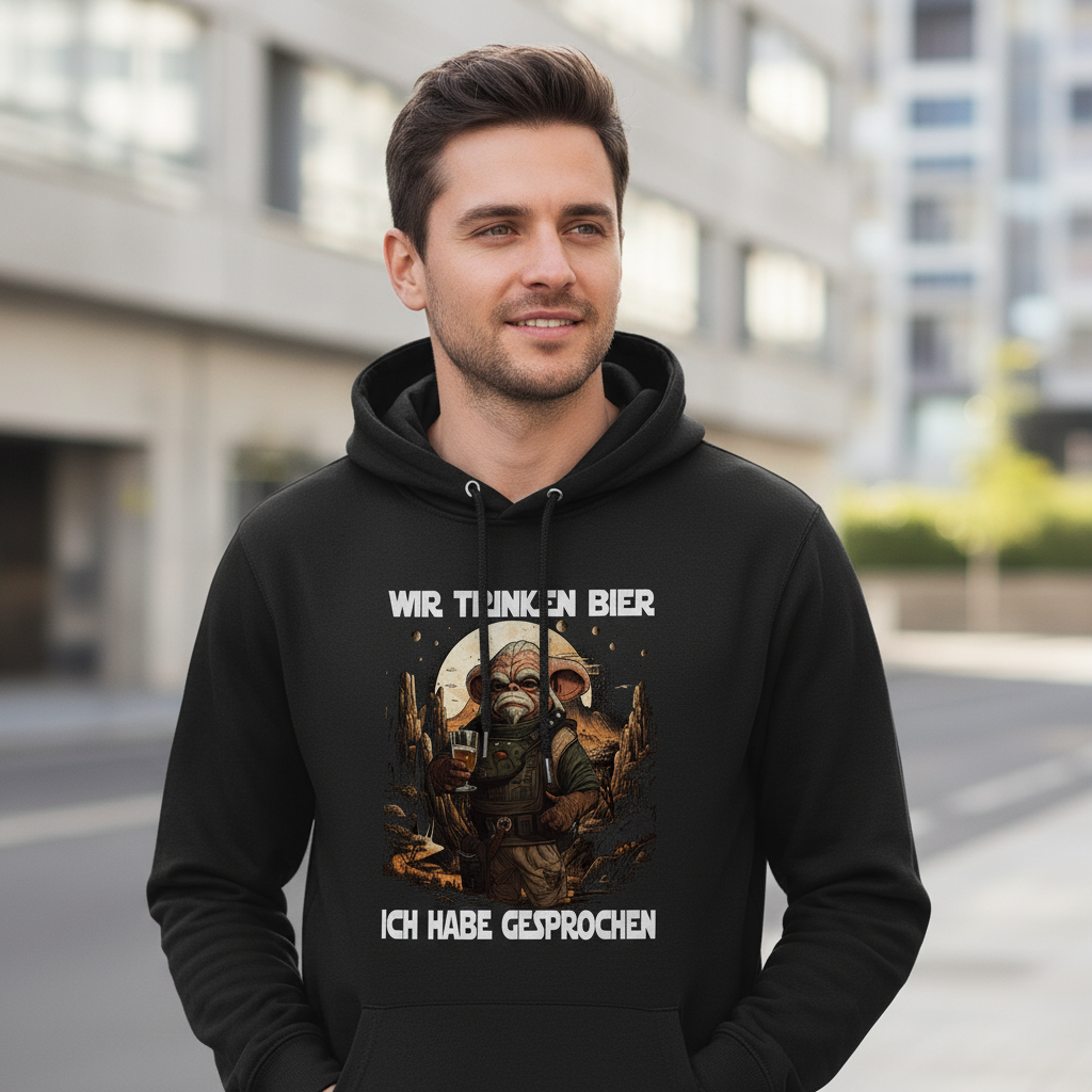 Wir trinken Bier ich habe gesprochen - Mandalorian - Unisex Hoodie