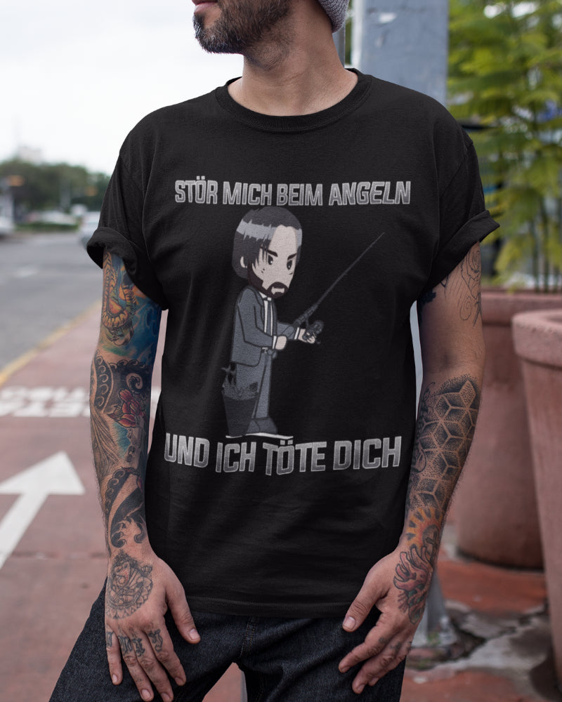 Lustiges John Wick Angelshirt Männer – Stör mich nicht beim Angeln