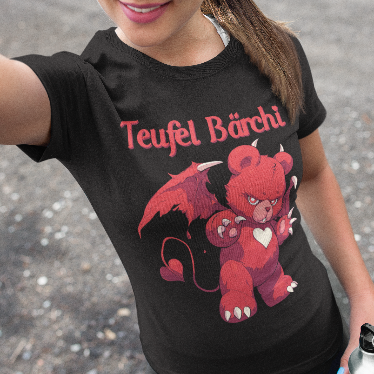 Teufel Bärchi - Glücksbärchi - Damenshirt