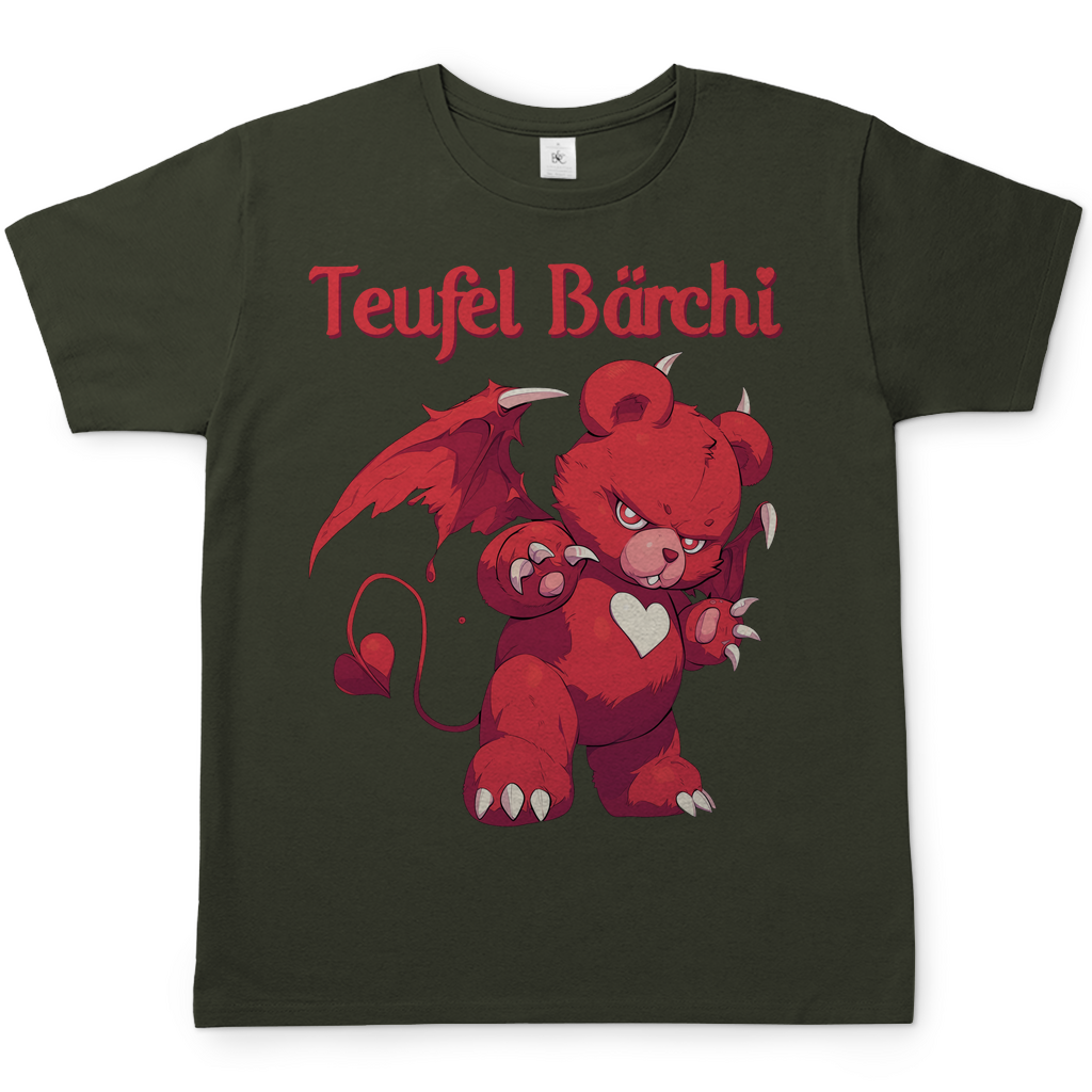 Teufel Bärchi - Glücksbärchi - Herren Shirt Urban Khaki