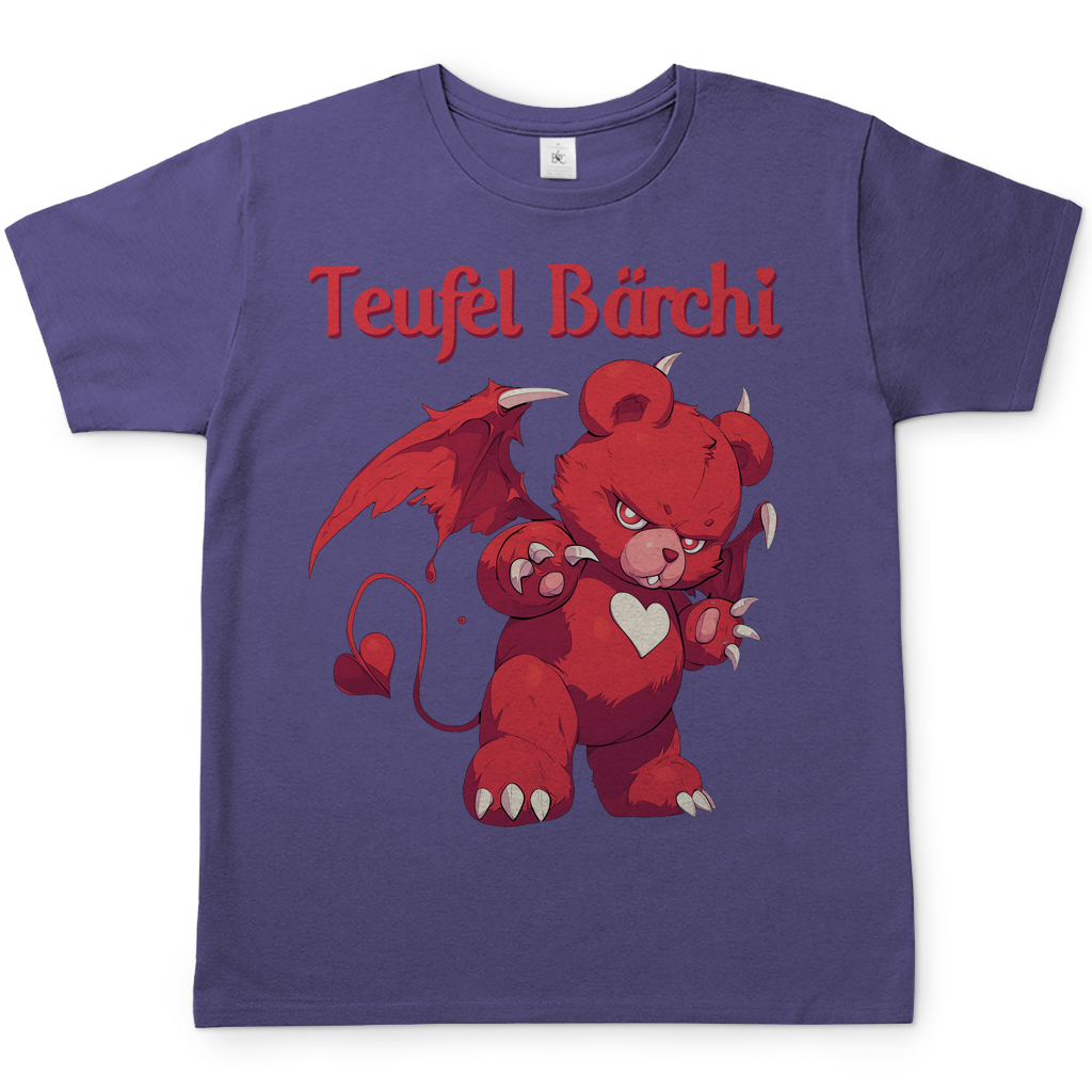 Teufel Bärchi - Glücksbärchi - Herren Shirt Millennial Lilac