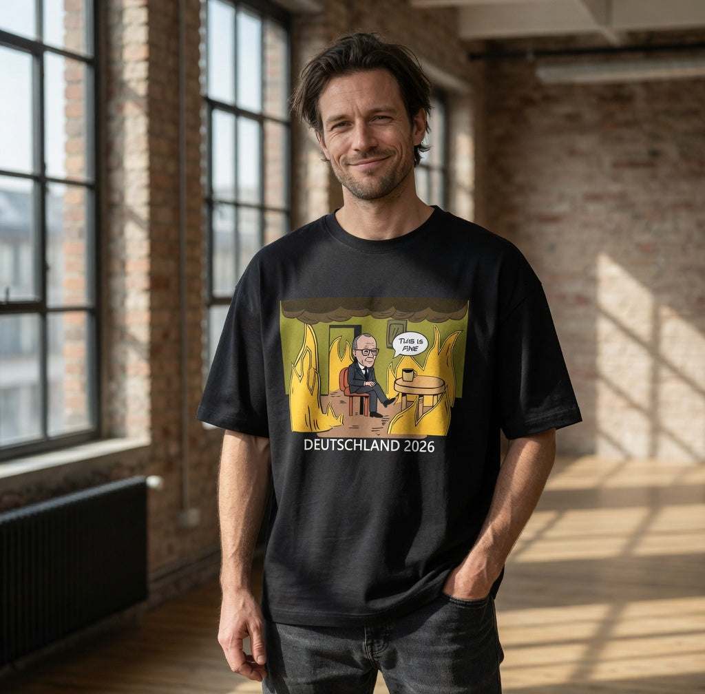 This is Fine Bundeskanzler Deutschland 2026 Meme - Jack and Jones Oversize T-Shirt