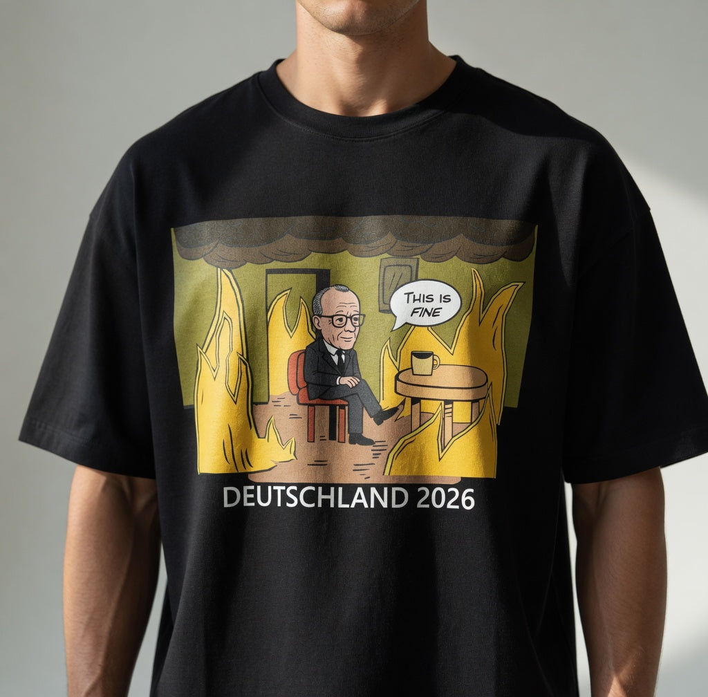 This is Fine Bundeskanzler Deutschland 2026 Meme - Jack and Jones Oversize T-Shirt