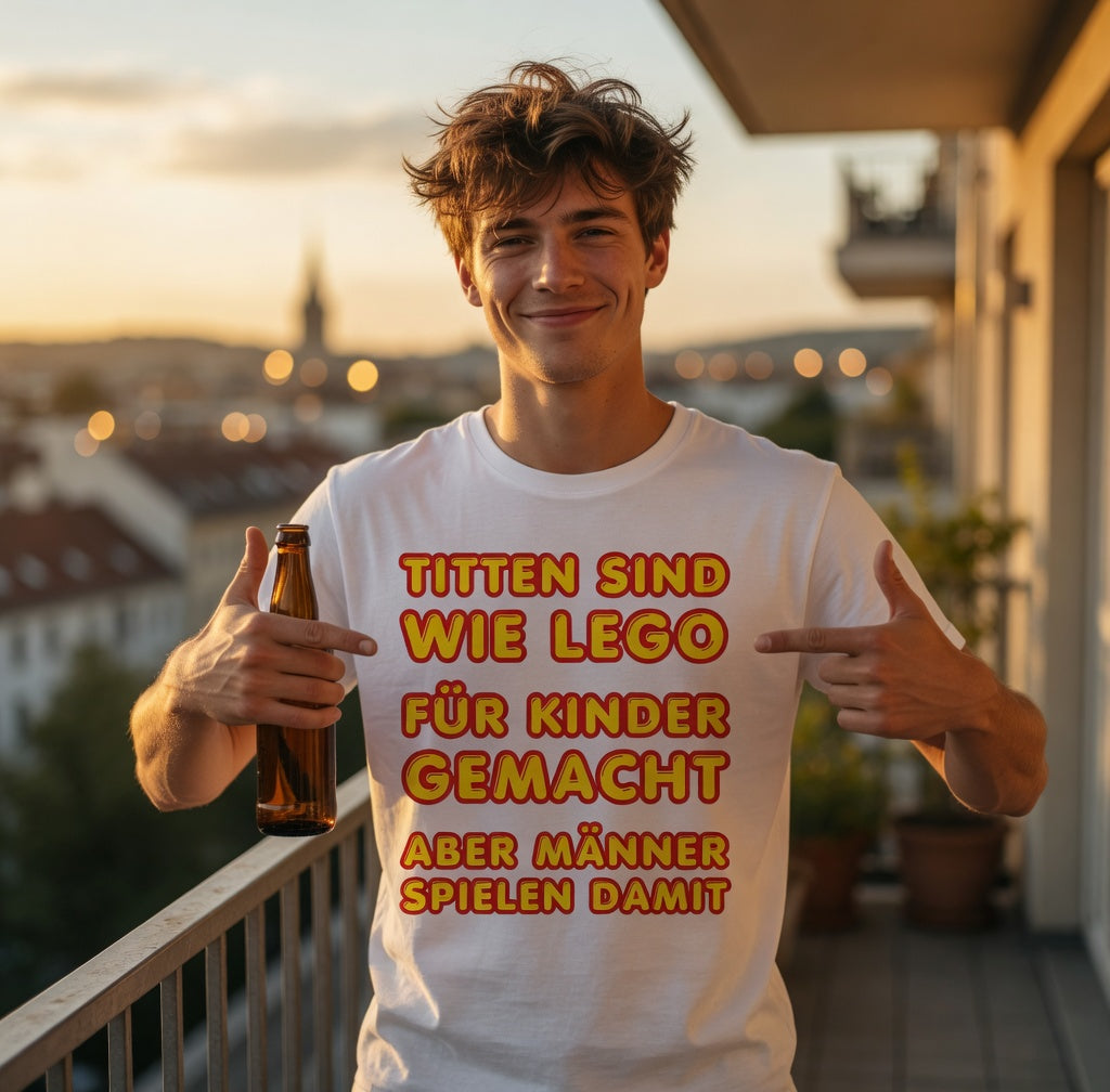 Titten sind wie Lego - Herren T-Shirt