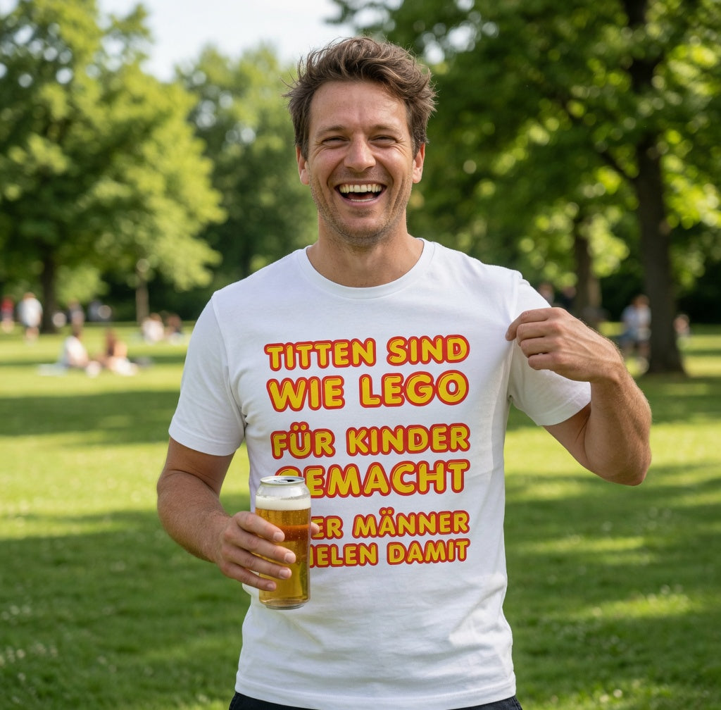 Titten sind wie Lego - Herren T-Shirt