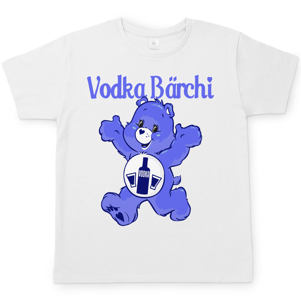 Vodka Bärchi Glücksbärchi Herren Shirt in Weiß