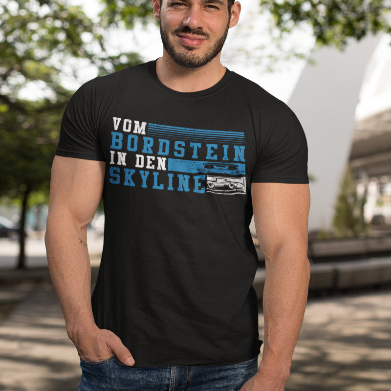 Nissan Skyline Shirt Männer – Vom Bordstein in den Skyline – GTR JDM Auto Design