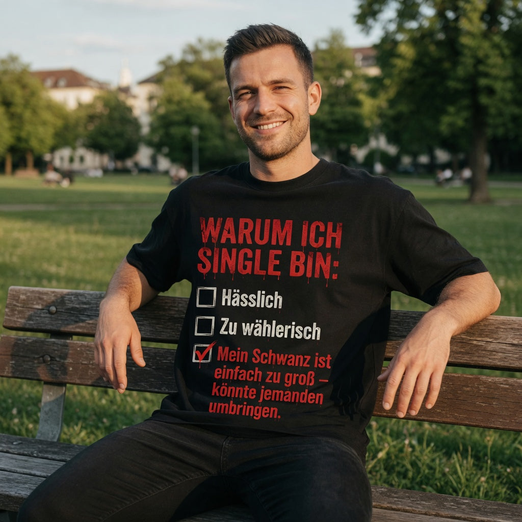 Warum ich Single bin mein Schwanz ist zu groß - Jack and Jones Oversize T-Shirt