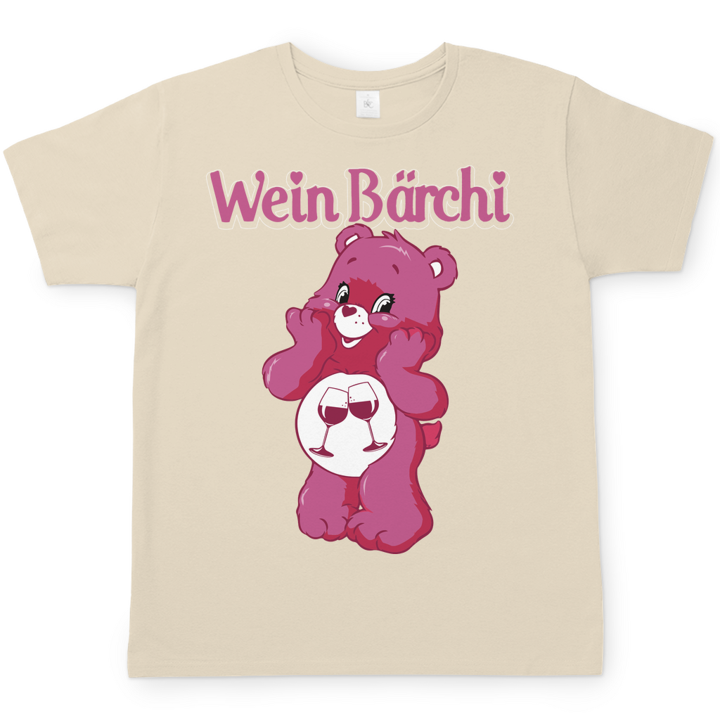 Wein Bärchi Glücksbärchi Herren Shirt in Sand