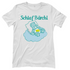 Weisses Damenshirt mit Schlaf Bärchi Design