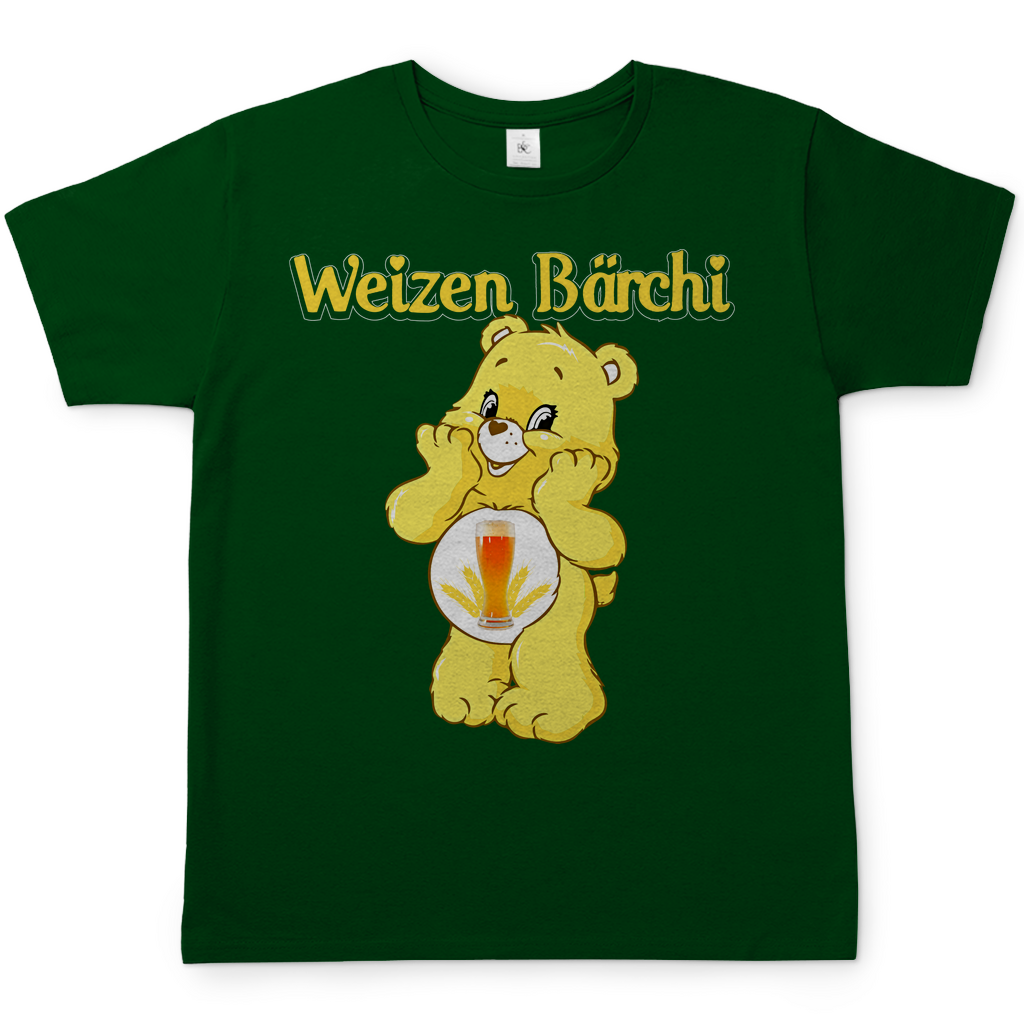Weizen Bärchi Glücksbärchi Herren Shirt in Bottle Grün