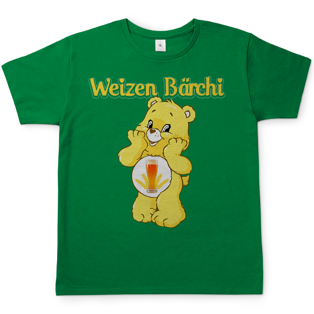 Weizen Bärchi Glücksbärchi Herren Shirt in Kelly Grün