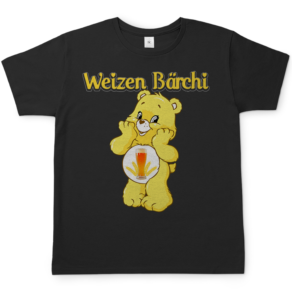 Weizen Bärchi Glücksbärchi Herren Shirt in Schwarz