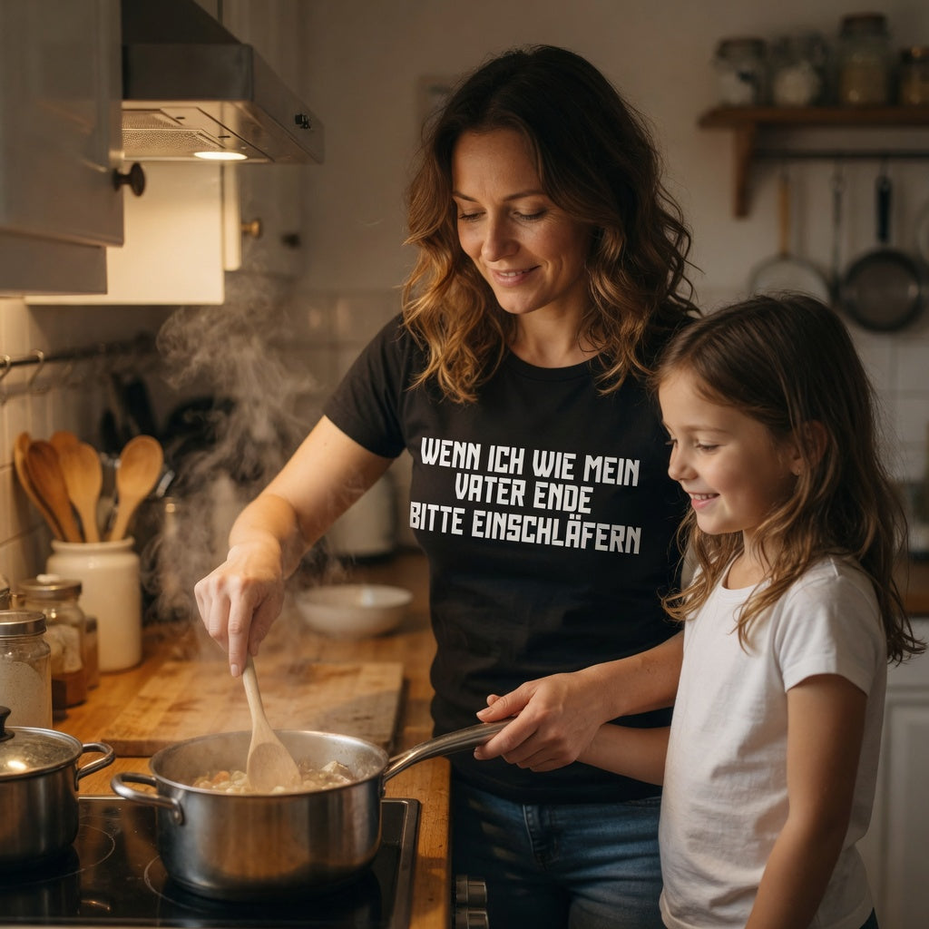 Wenn ich wie mein Vater ende bitte einschläfern - Damen Premium Bio T-Shirt