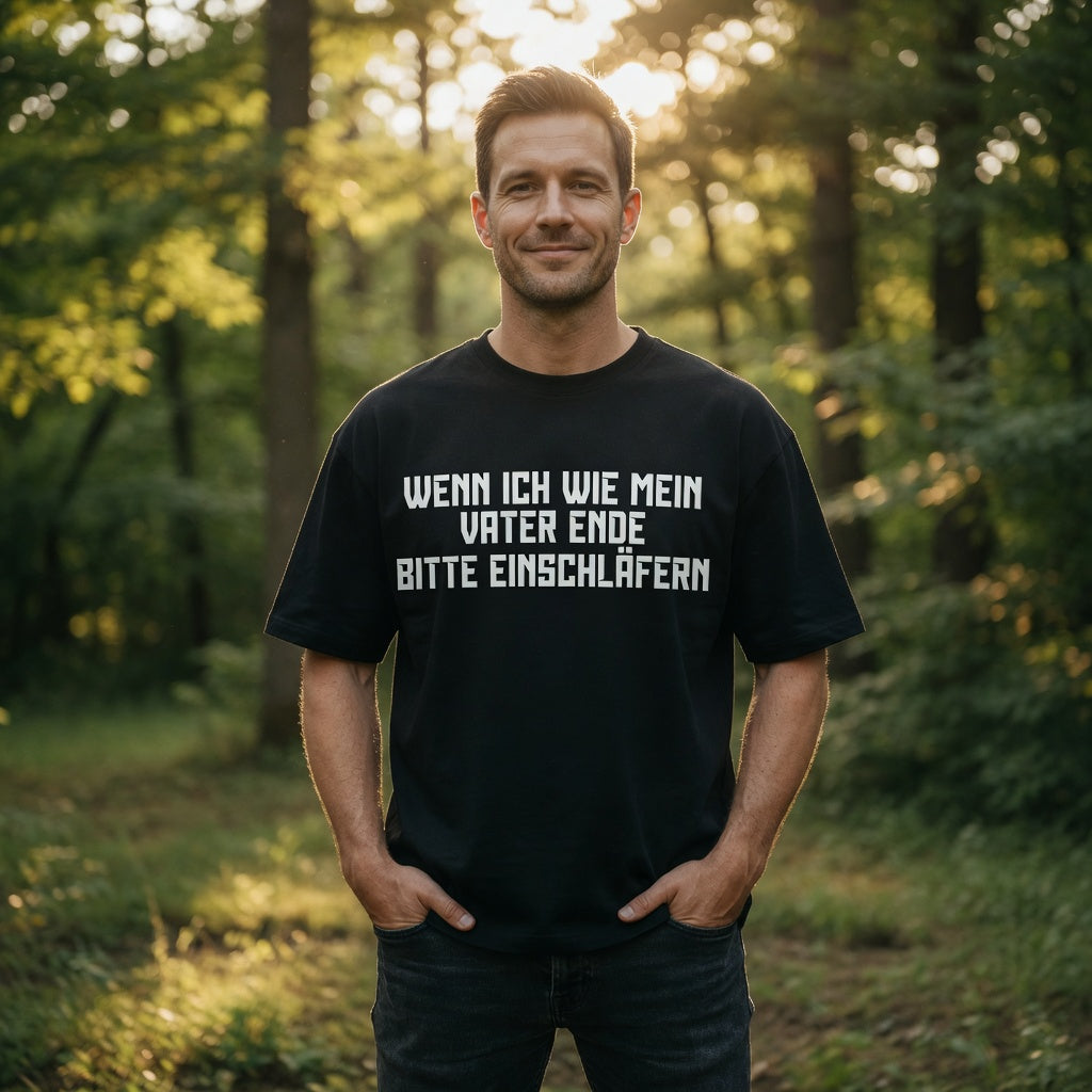 Wenn ich wie mein Vater ende bitte einschläfern - Jack and Jones Oversize T-Shirt