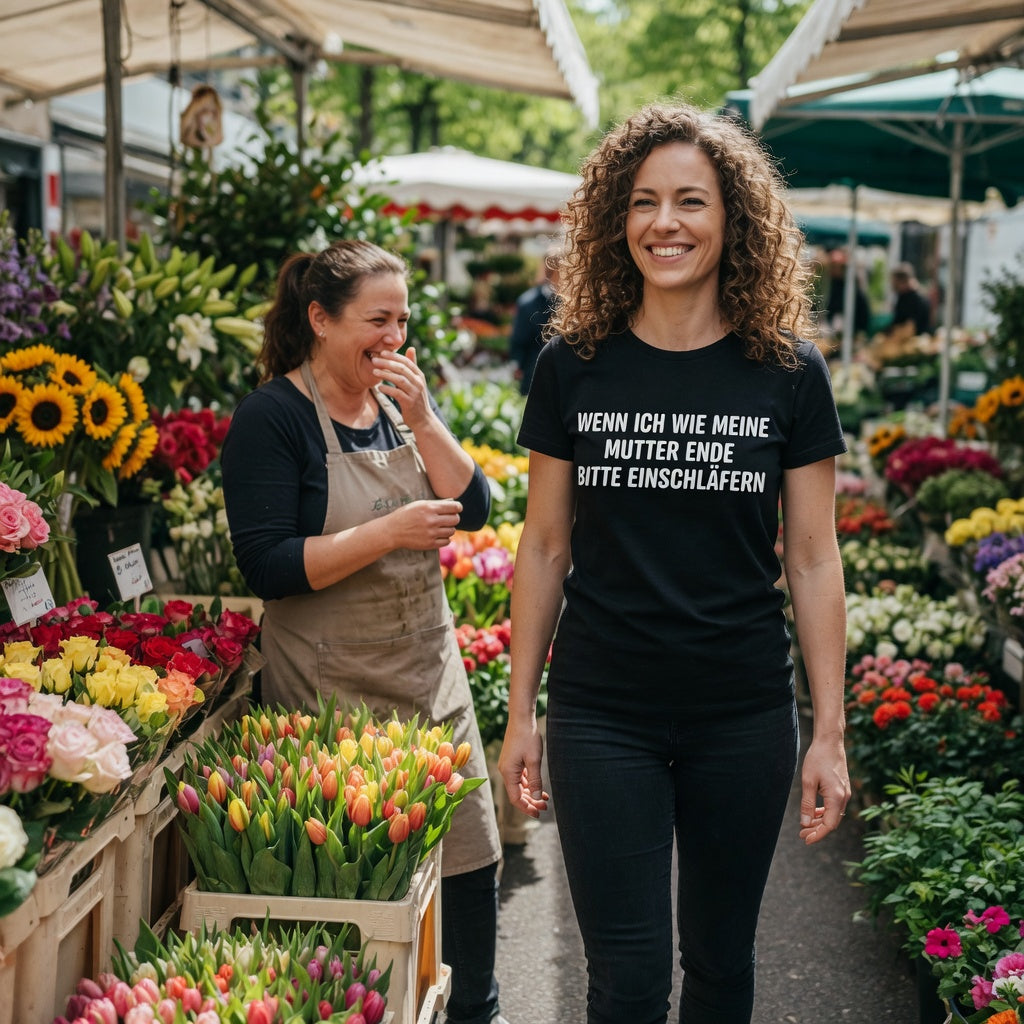 Wenn ich wie meine Mutter ende bitte einschläfern - Damen Premium Bio T-Shirt