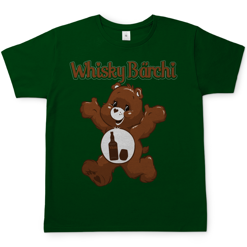Whisky Bärchi - Glücksbärchi - Herren Shirt Bottle Green
