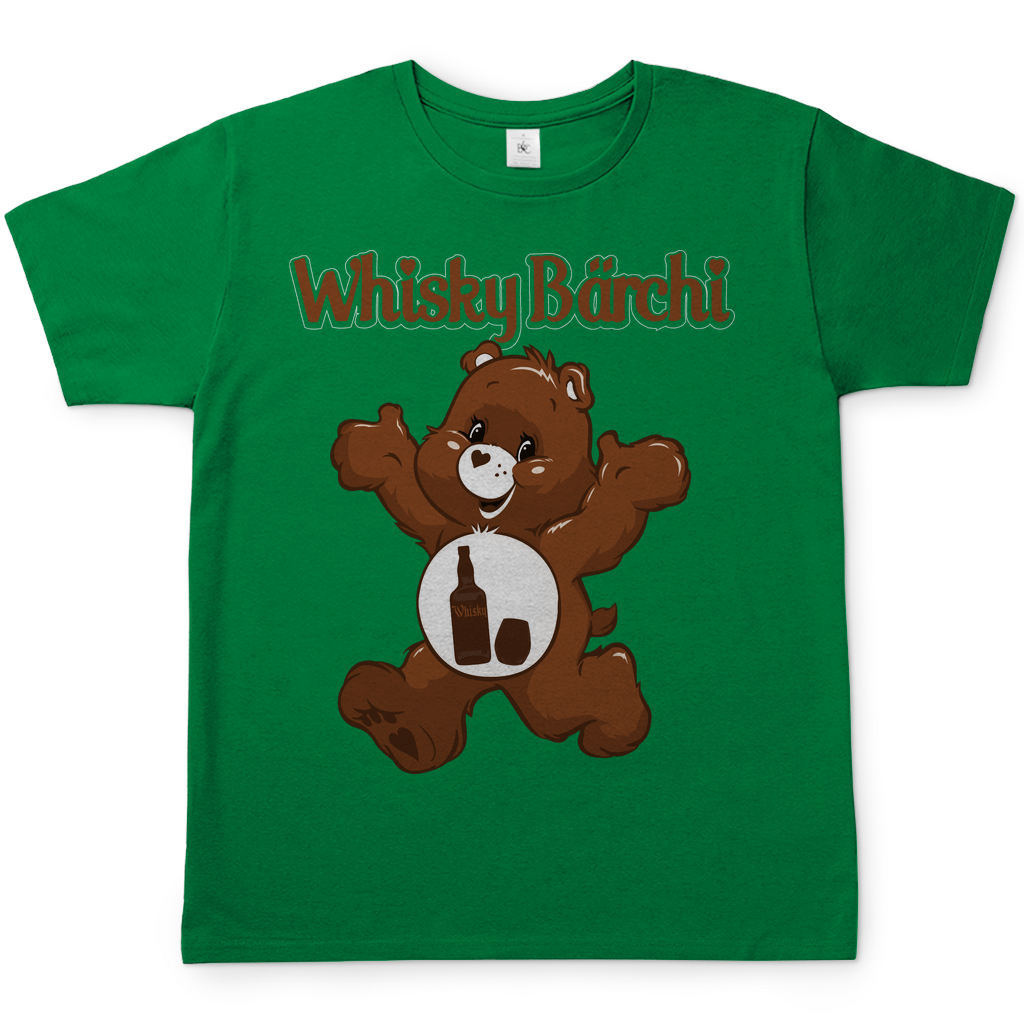 Whisky Glücksbärchi Herren Shirt in kelly grün