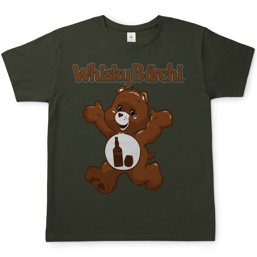 Whisky Glücksbärchi Herren Shirt in khaki