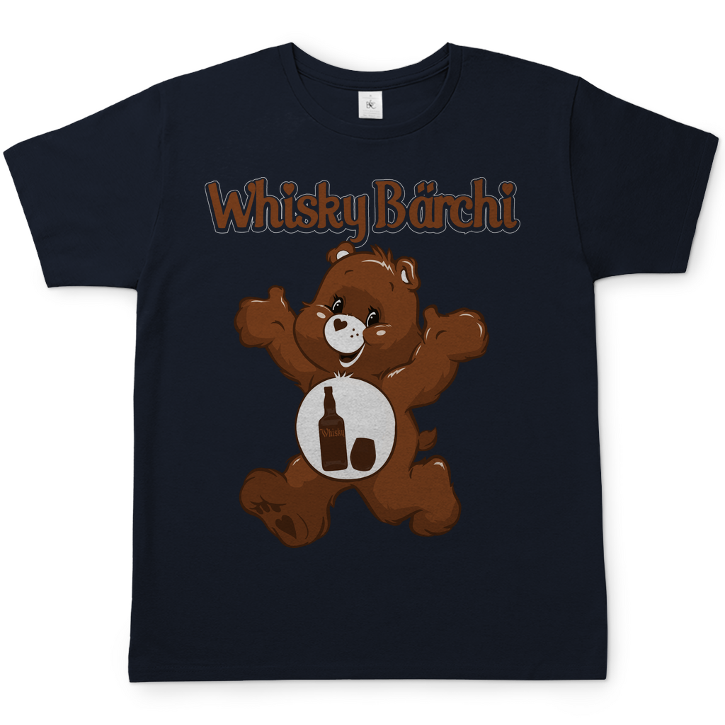 Whisky Glücksbärchi Herren Shirt in navy blau