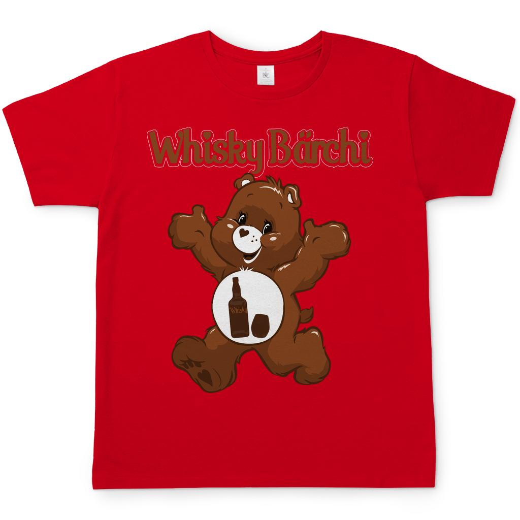 Whisky Glücksbärchi Herren Shirt in rot