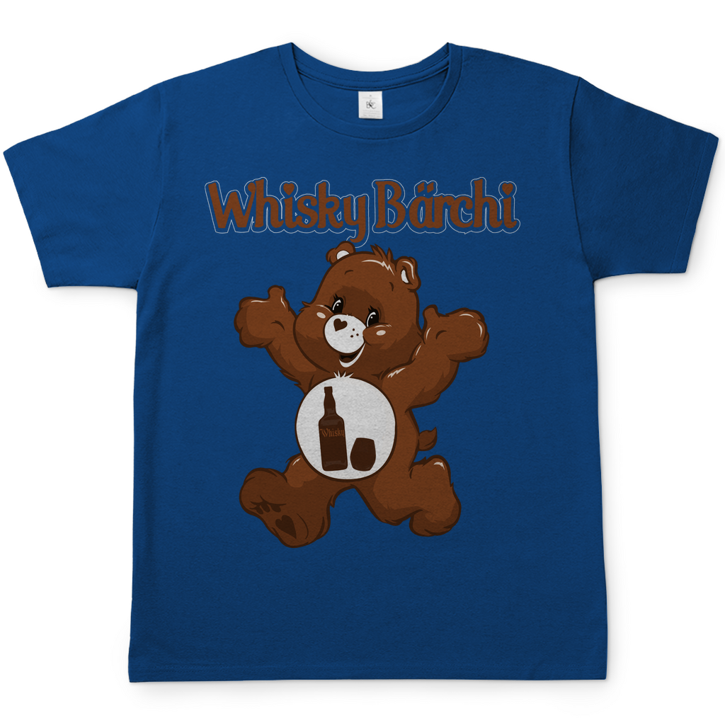 Whisky Glücksbärchi Herren Shirt in royal blau