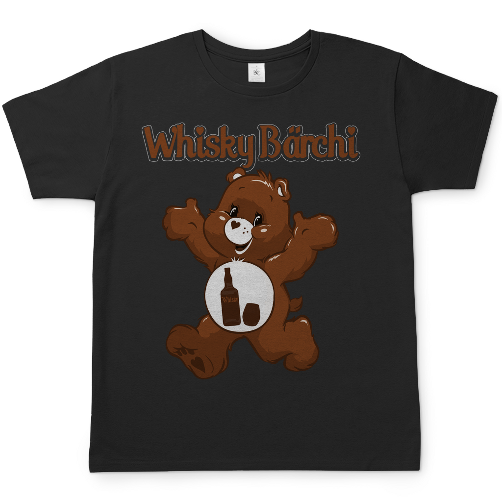 Whisky Glücksbärchi Herren Shirt in schwarz