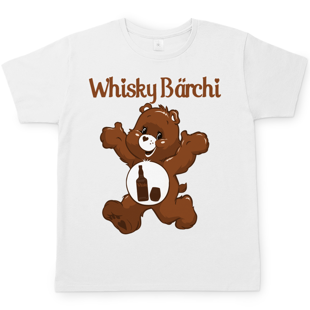 Whisky Glücksbärchi Herren Shirt in weiß