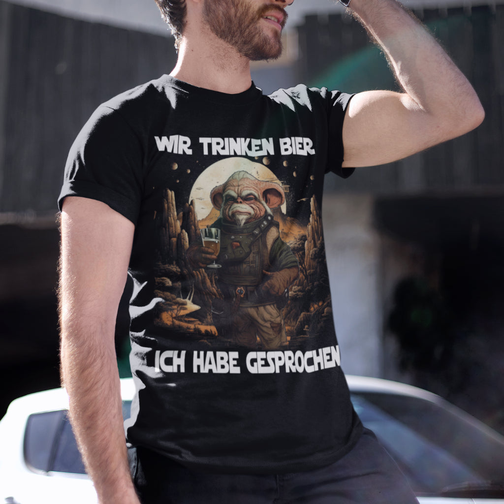 Wir trinken Bier ich habe gesprochen - Mandalorian - Herren Shirt