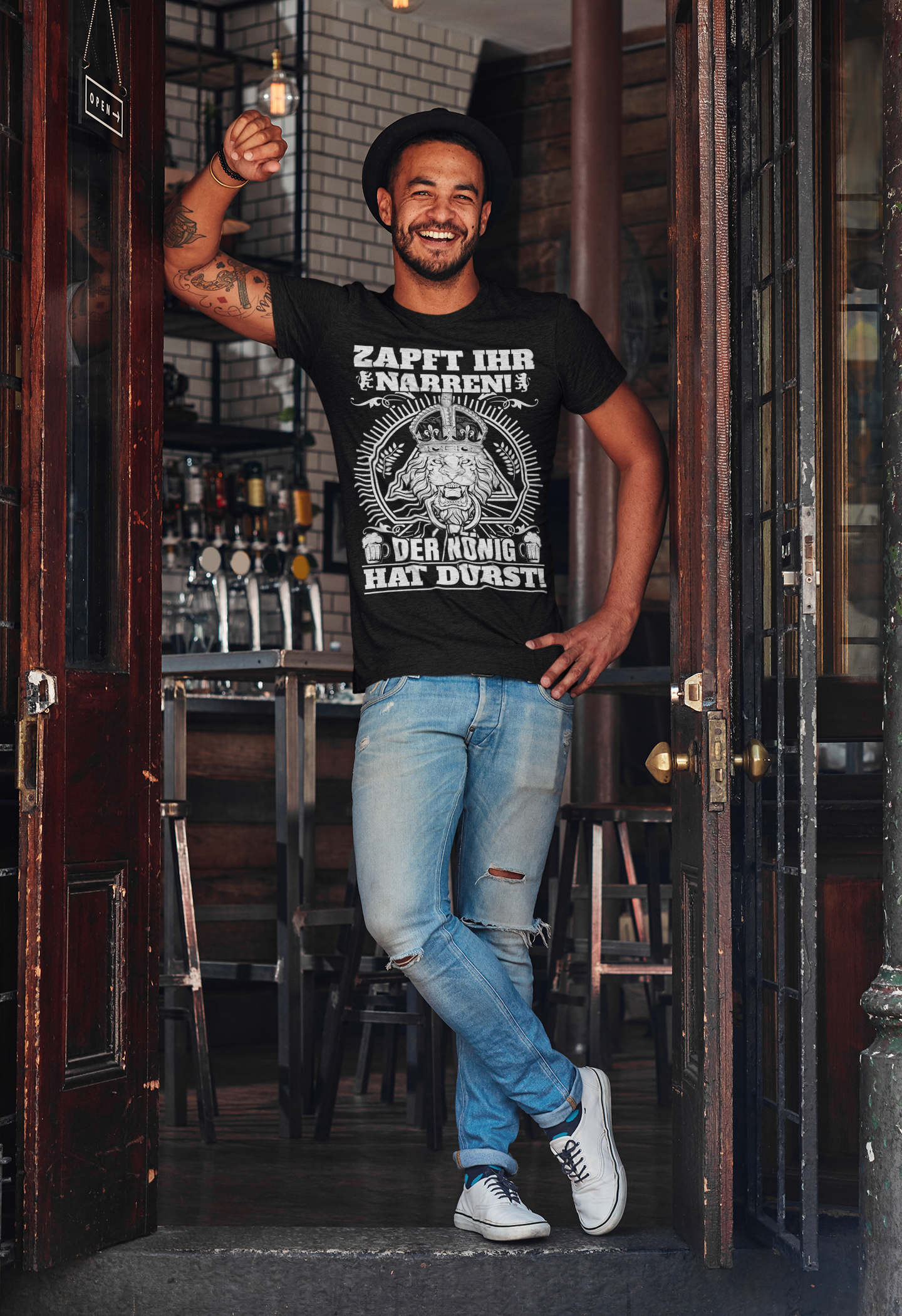 Zapft ihr Narren der König hat Durst - Herren Shirt