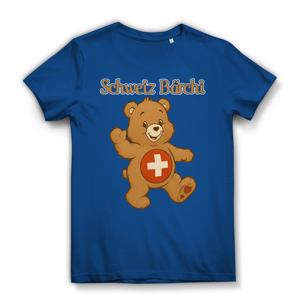 Schweiz Bärchi - Glücksbärchi - Damen Premium Bio T-Shirt Royal Blue