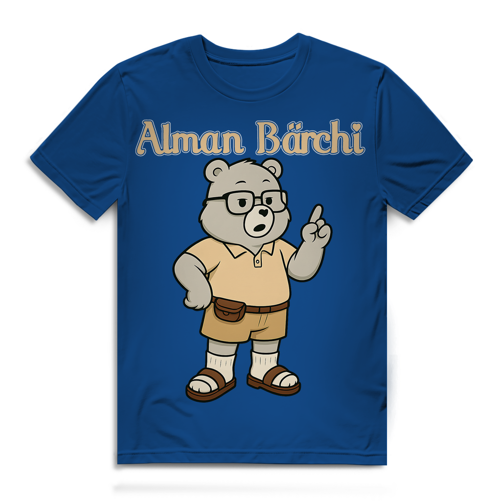 Alman Bärchi - Glücksbärchi - Herren Premium Bio T-Shirt Royal Blue