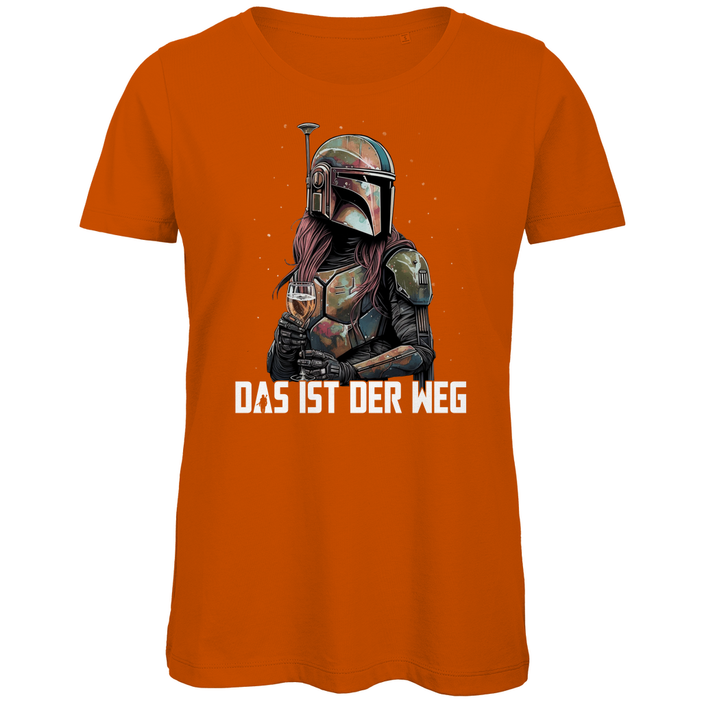 Das ist der Weg - Mandalorianerin Wein - Damen Premium Bio T-Shirt Urban Orange