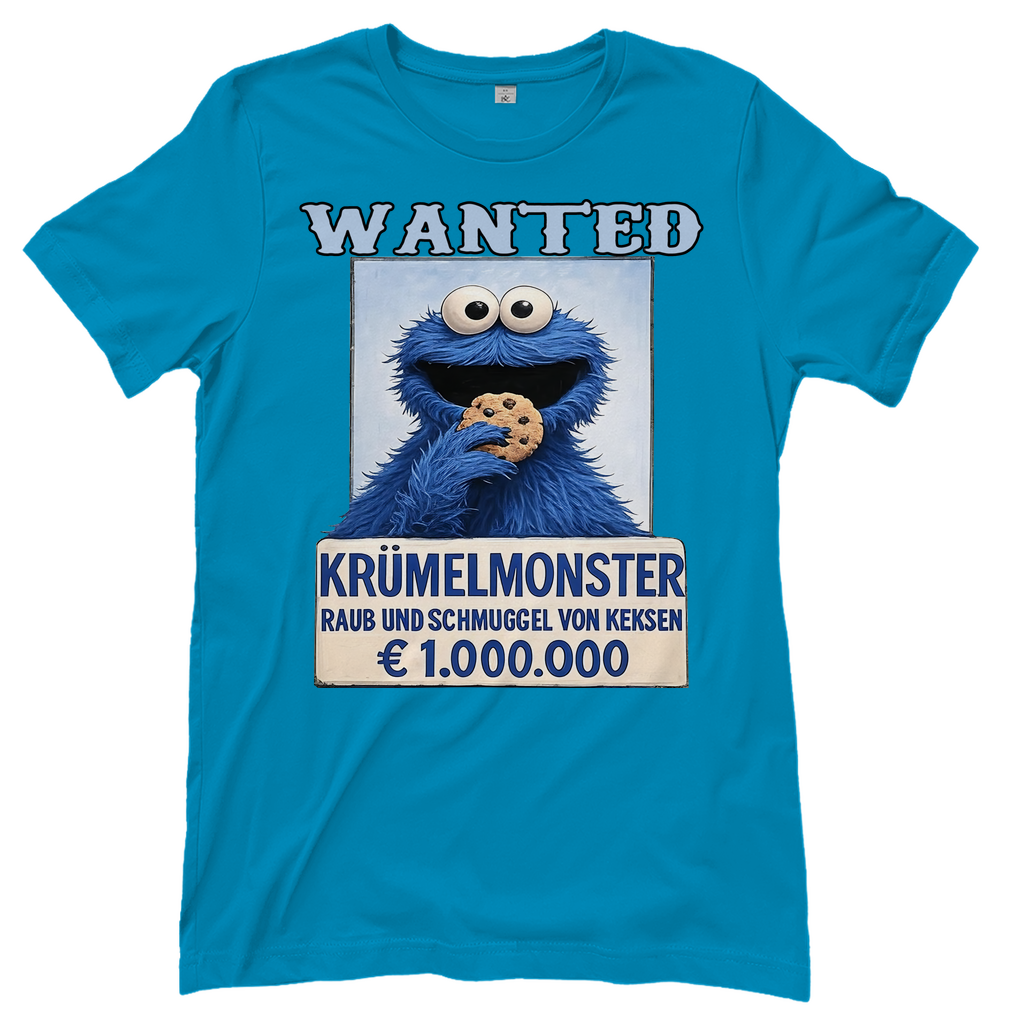 Wanted Krümelmonster Raub und Schmuggel von Keksen - Damen T-Shirt Atoll