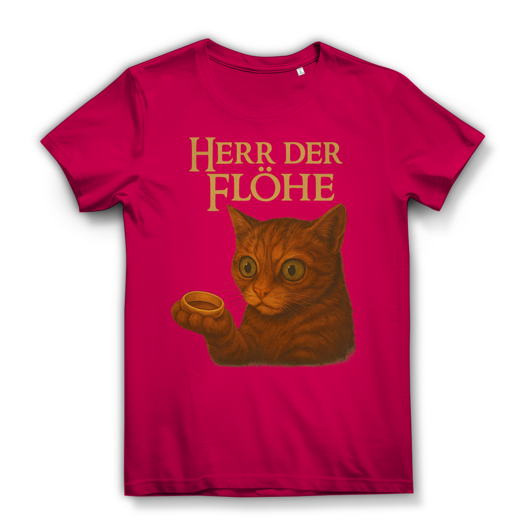 Herr der Flöhe - Damen Premium Bio T-Shirt Fuchsia
