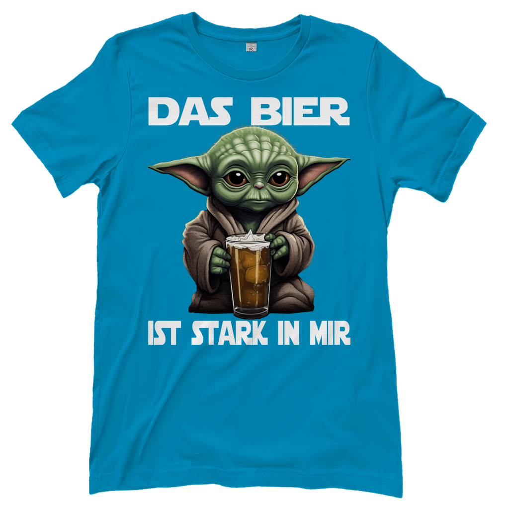 Das Bier ist stark in mir - Baby Yoda Grogu - Damenshirt