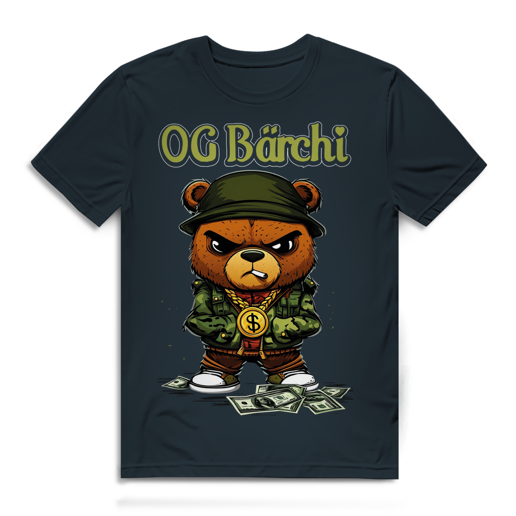 OG Bärchi - Glücksbärchi - Herren Premium Bio T-Shirt Dark Grey Solid