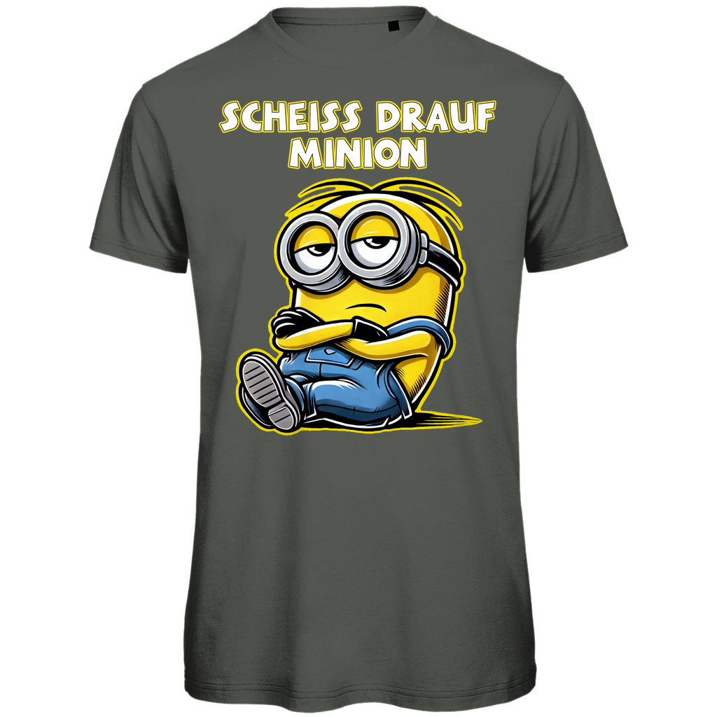 Scheiss drauf Minion - Herren Premium Bio T-Shirt
