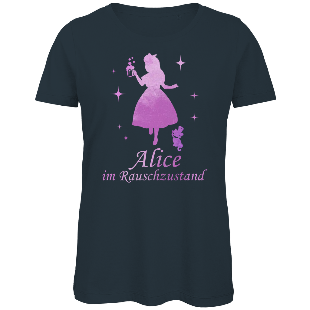 Alice im Rauschzustand - Prinzessin Aquarell - Damen Premium Bio T-Shirt Dark Grey