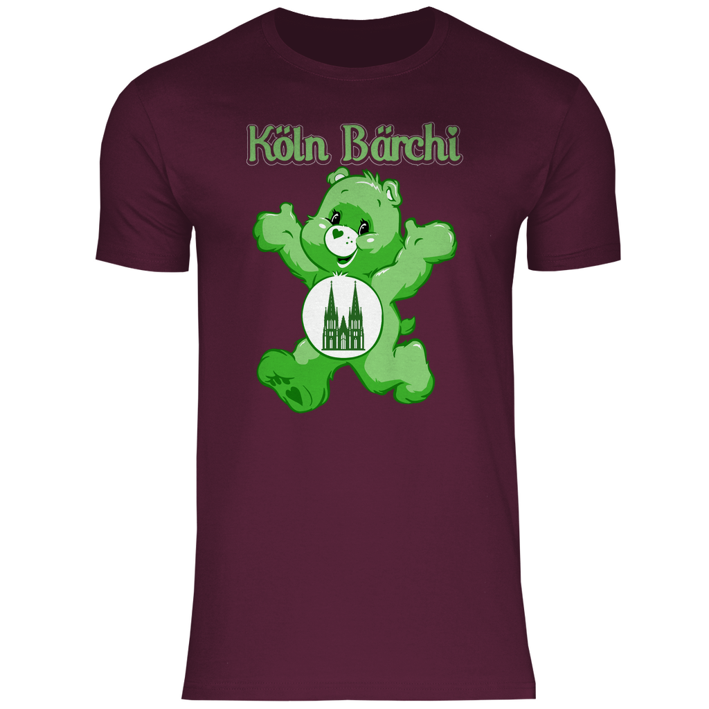 Köln Bärchi - Glücksbärchi - Herren Shirt Burgundy