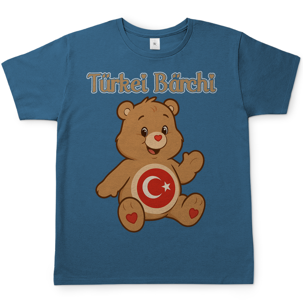 Türkei Bärchi - Glücksbärchi - Herren T-Shirt Stone Blue