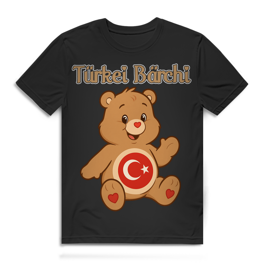 Türkei Bärchi - Glücksbärchi - Herren Premium Bio T-Shirt Black