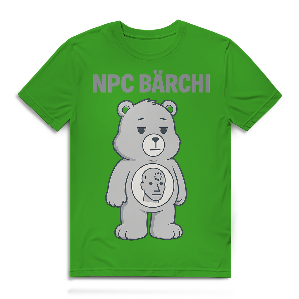 NPC Bärchi - Glücksbärchi - Herren Premium Bio T-Shirt Real Green