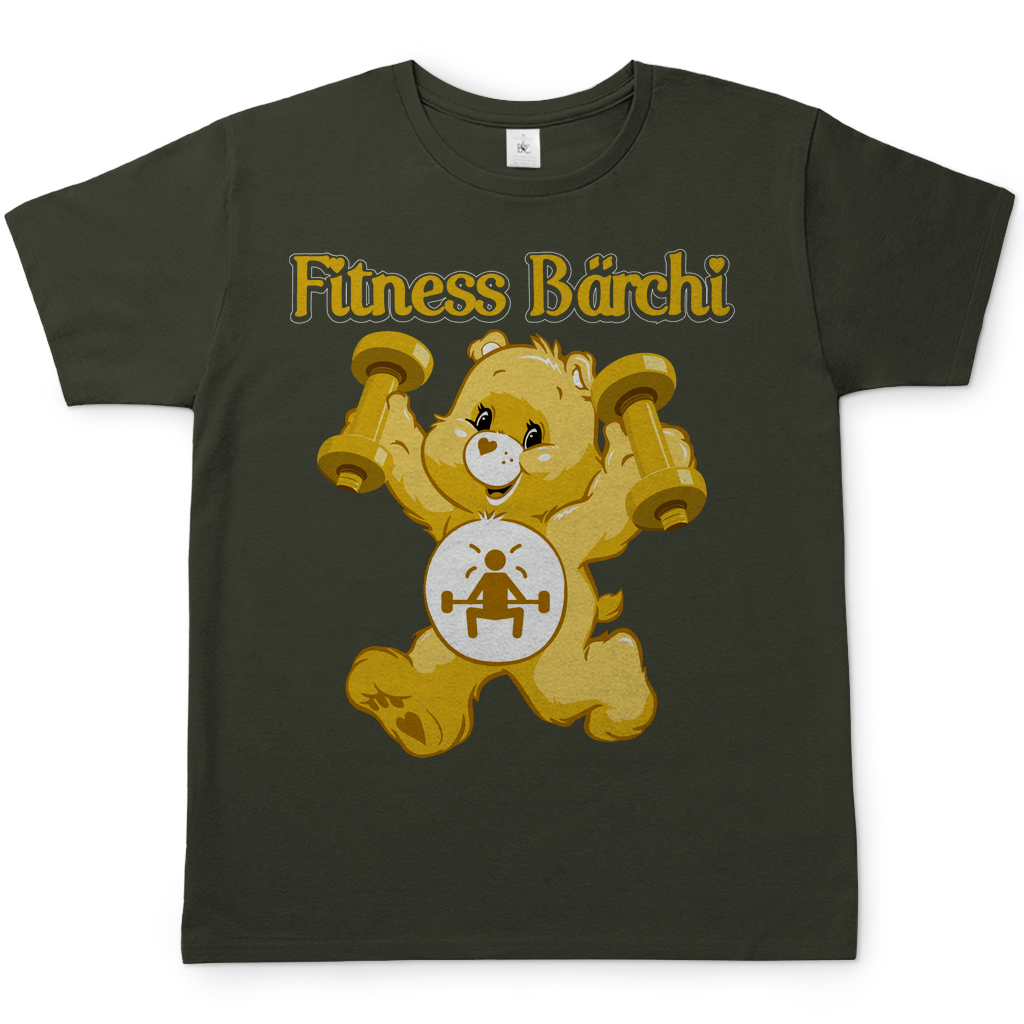 Fitness Bärchi - Glücksbärchi - Herren Shirt Urban Khaki