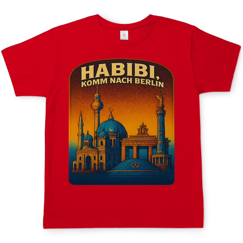 Habibi komm nach Berlin - Herren T-Shirt Red