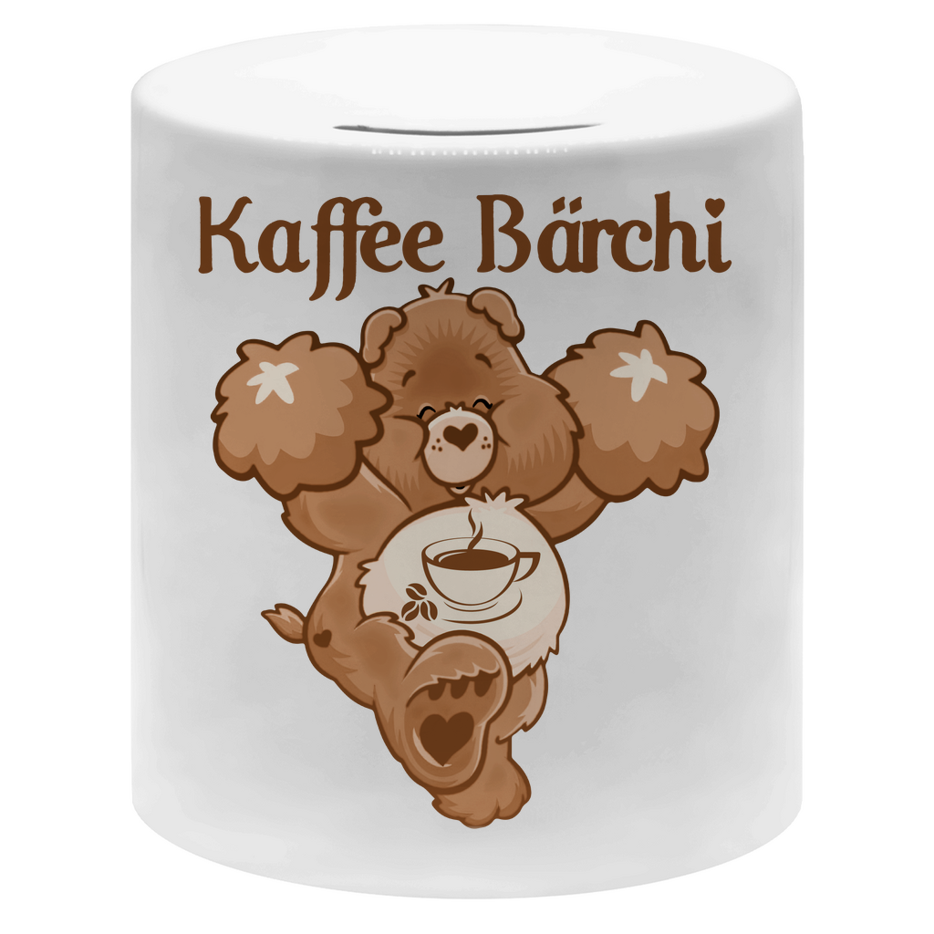 Kaffee Bärchi - Glücksbärchi - Sparbüchse Money Box White