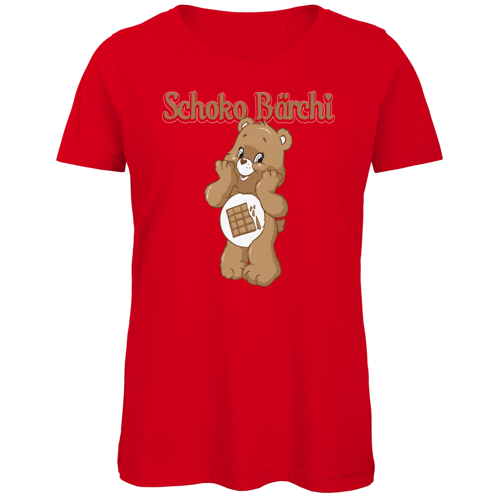 Schoko Bärchi - Glücksbärchi - Damen Premium Bio T-Shirt Red