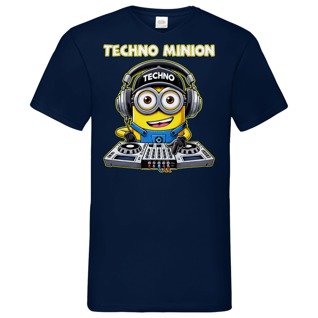 Techno Minion - Herren V-Neck Shirt