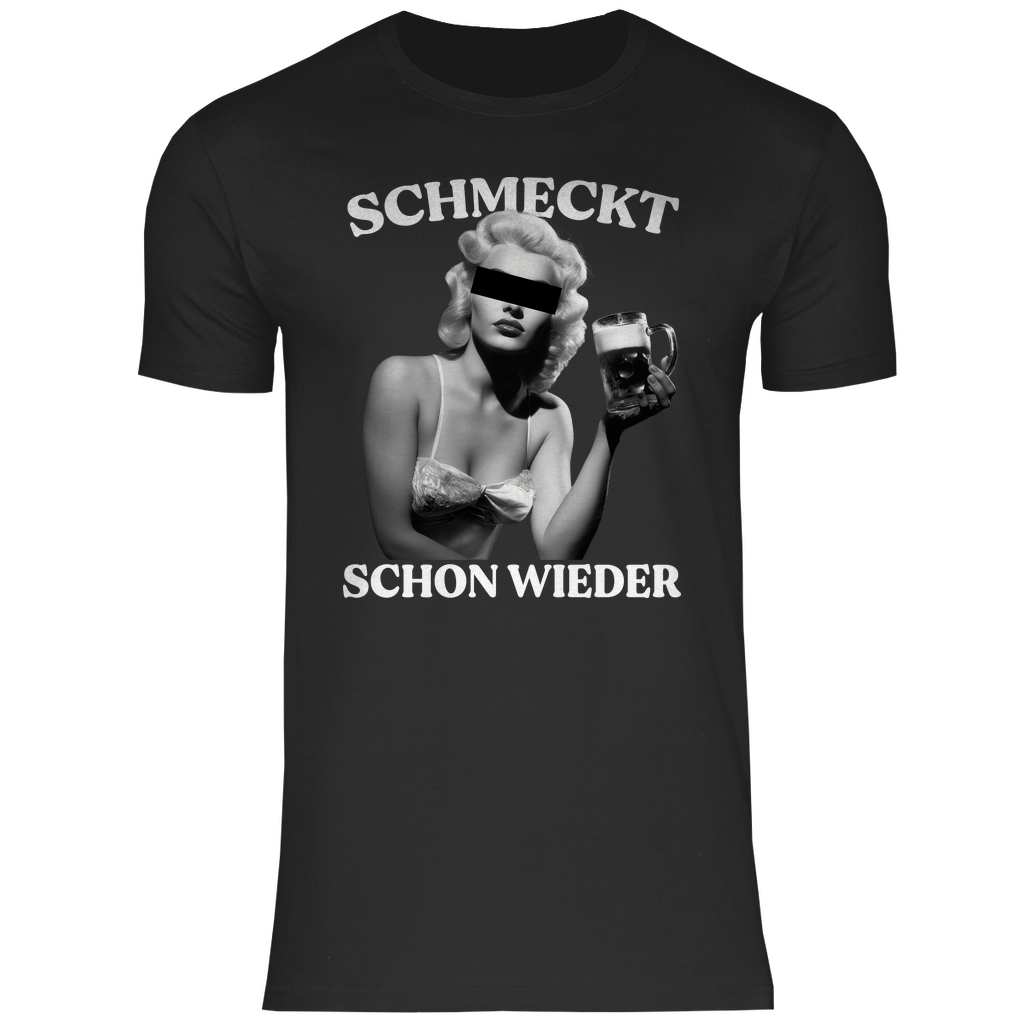Schmeckt schon wieder - Herren Shirt Black